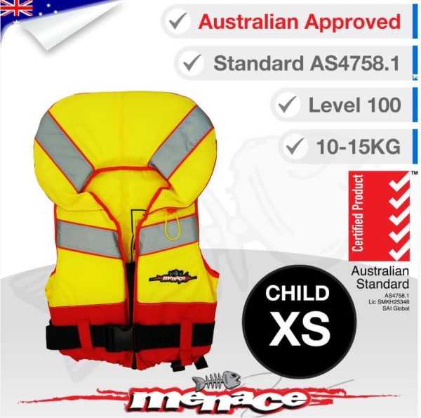 Level 100 PFD Type 1 Foam Life Jacket - Child Extra Small