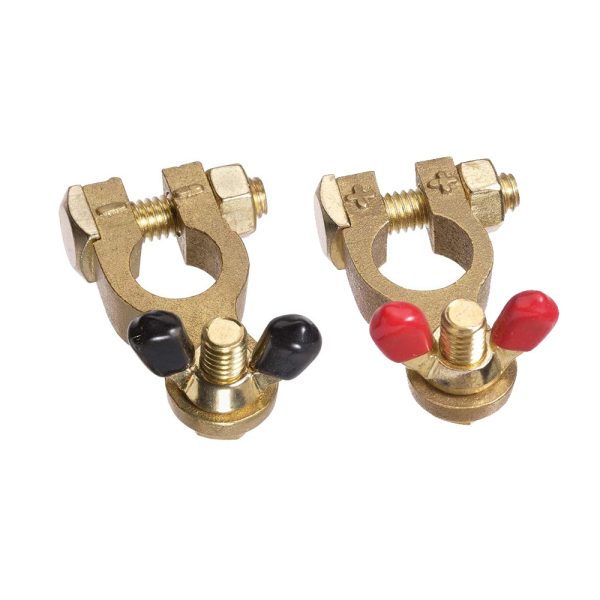 Brass Marine Battery Terminals (RED/BLACK (PR)