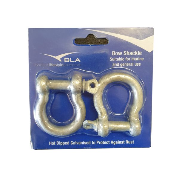 Bow Shackle 8mm (Pack of 2) - GALVANISED