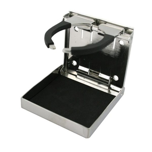 S/S Folding Drink Holder w/Adjustable Arms